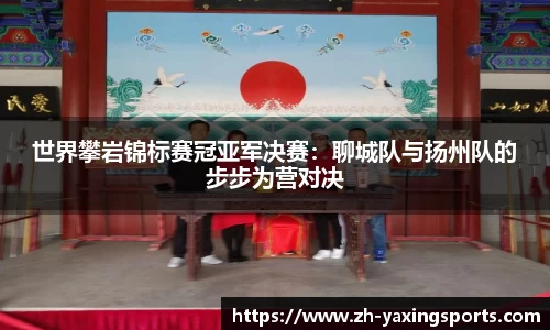 世界攀岩锦标赛冠亚军决赛：聊城队与扬州队的步步为营对决